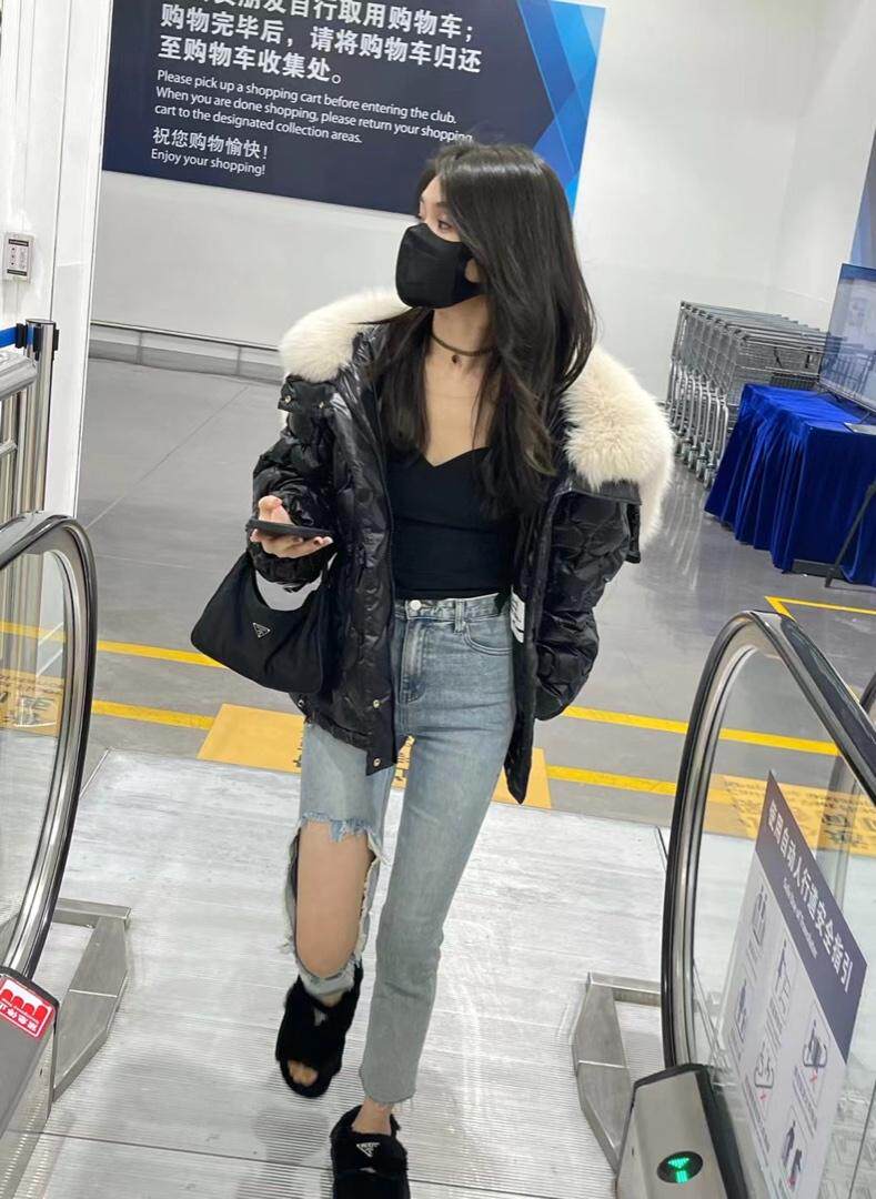 冬季新款天使之翼皮草羽绒服，女装皮草，邱小姐