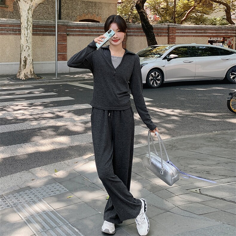 2024秋季针织棉吊带+上衣套裤P140K180,女装套装/套裙,慧峰