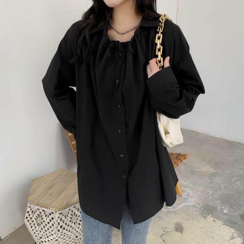 抽绳衬衫，女装衬衫，江南俏之羽