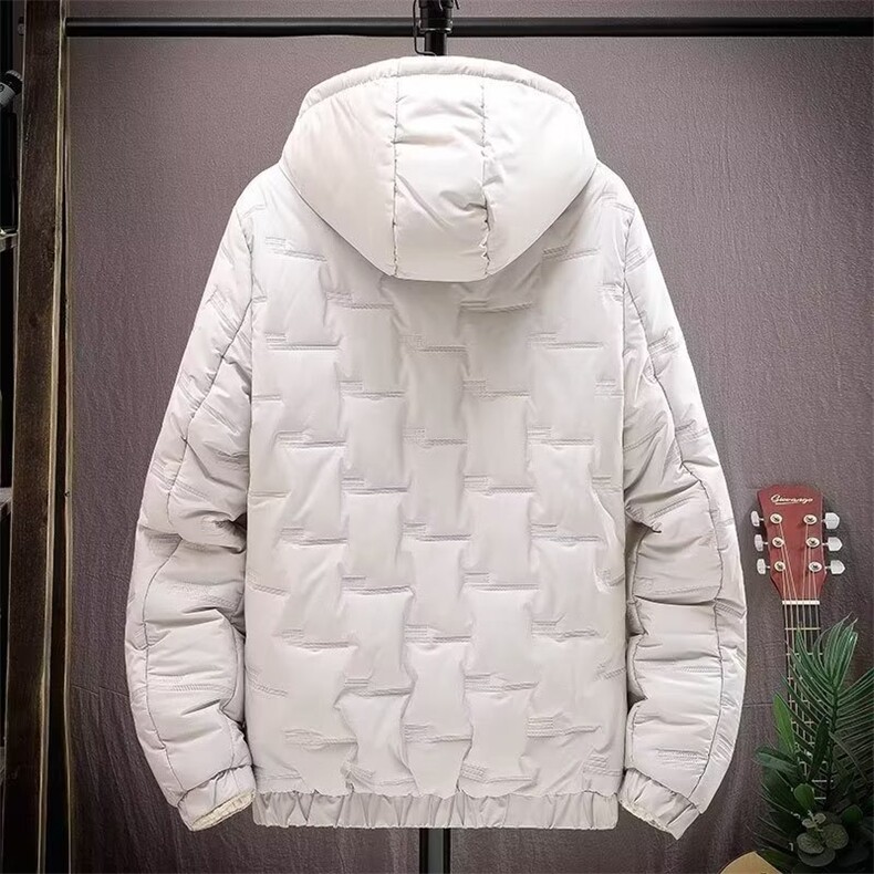 连帽羽绒服男士短款冬天2025年新款冬季潮牌潮流帅气加厚冬装外套,男装羽绒服,星座1013-1