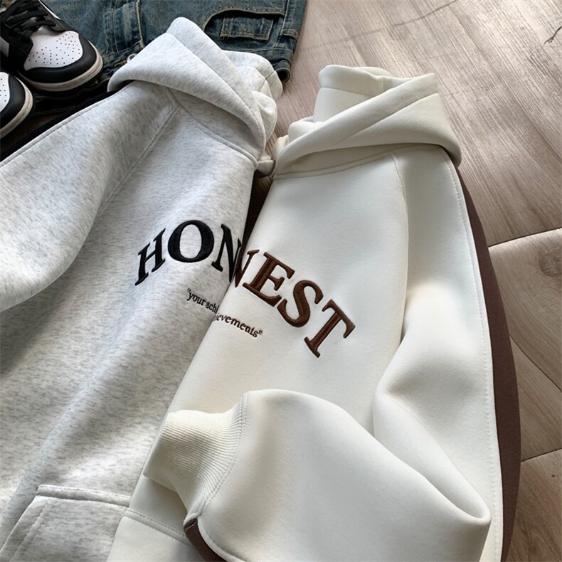 秋季新款连帽卫衣男宽松休闲拼色刺绣外套中性衣服W121-P65控98,女装短外套,星座209-2