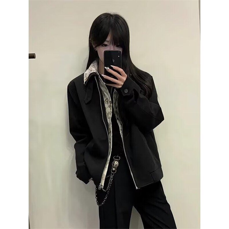 韩系时尚假两件花衬衫夹克男女情侣翻领cleanfit休闲外套造型师,男装夹克,星座506A