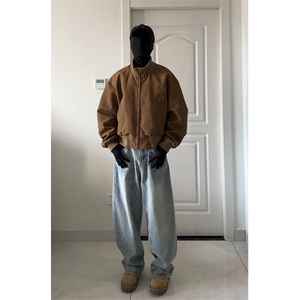 JK15-特P65 现货主推 美式高街立领棒球飞行夹克短款外套男图片