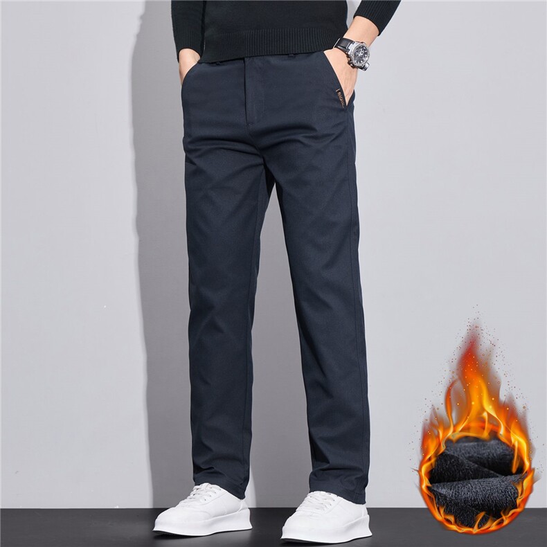 2025加绒男装秋冬新款休闲裤时尚休闲男装保暖男裤子轻商务风，男装棉衣，星座224