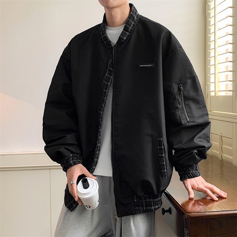 Wt010-P60美式复古拼接飞行员BF夹克棒球服图片