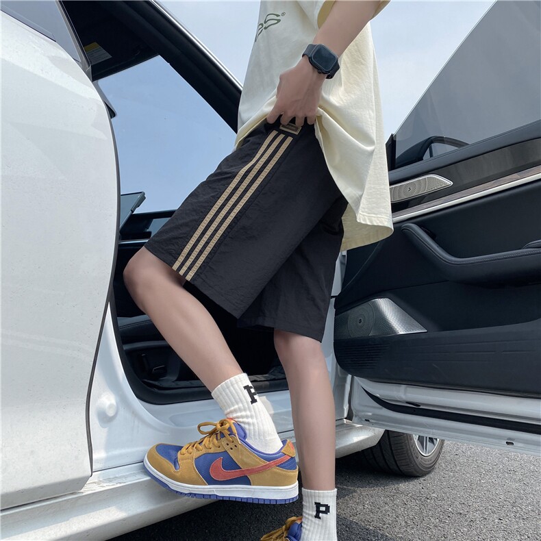 抖音品质夏季冰丝速干气孔三条刚宽松短裤B315-K24169-特p30控58,男装牛仔裤,电商B315