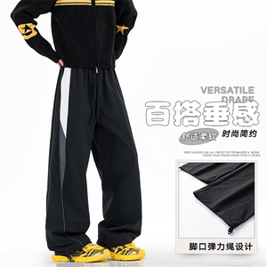工装裤子休闲裤美式少年感宽松百搭机车风直筒K06572-P45图片