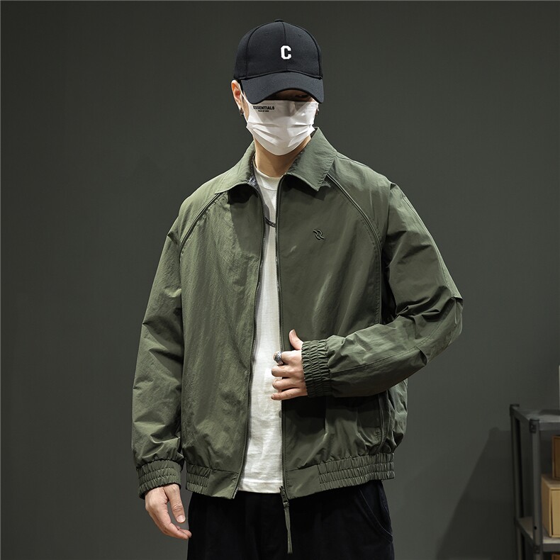 2025款时尚有型双面穿翻领休闲夹克F0938-P105控199,男装夹克,电商D215