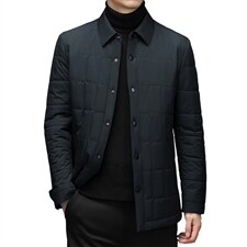 新款冬季加厚休闲棉衣中老年夹克男装爸爸装棉服HM6623-P175,男装棉衣,电商B212（原钱塘6029）