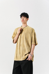 8XL-M 特大码夏季短袖冰丝皱感透气T恤男潮垂感宽松半袖DX305P45图片