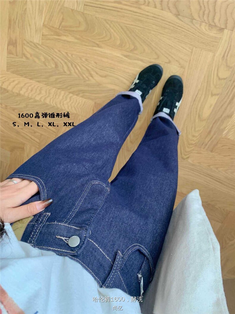 哈伦裤百搭时尚女中腰常规,女装休闲裤,洛丽兰可