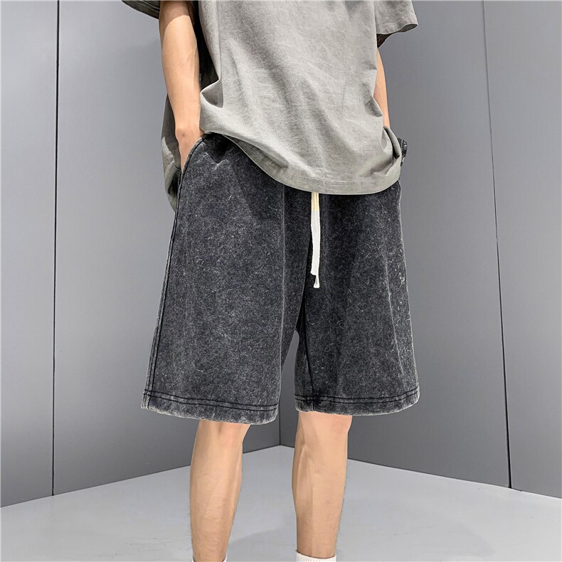 2026春夏重磅水洗纯棉短裤M~5XL XZ604-DK100-P45控58图片