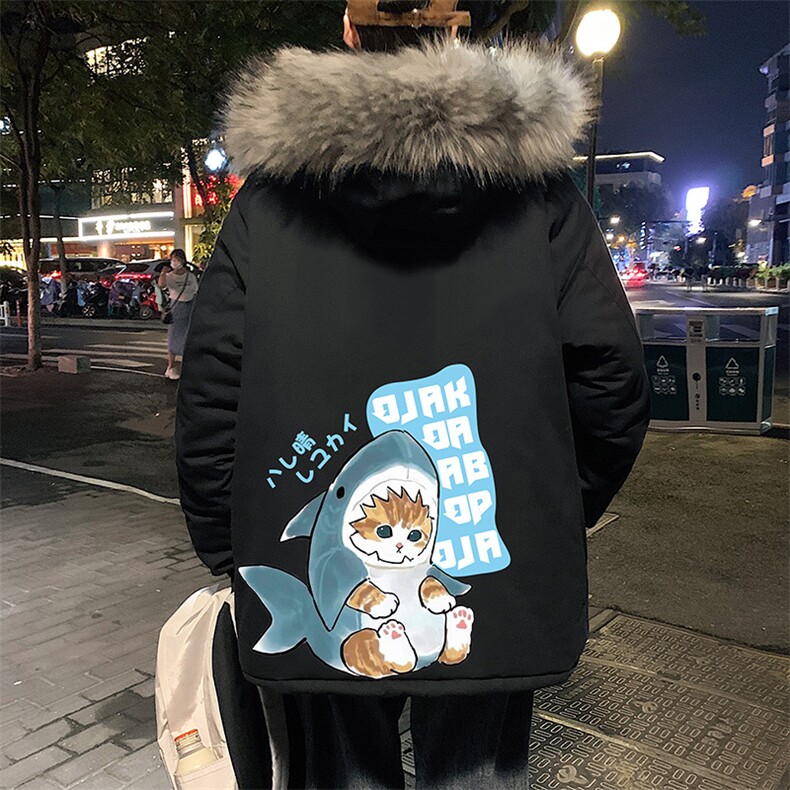 MM48217-P130 冬季大毛领棉衣男士大码加厚棉袄男棉服图片