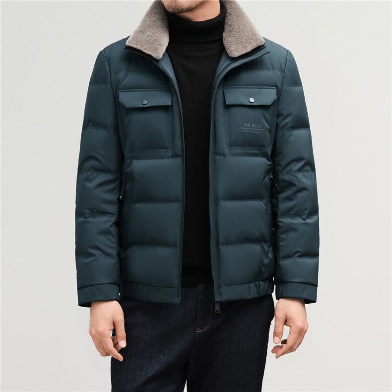LD659钱塘2020-2秋冬新款中青年男士时尚休闲毛领羽绒服外套P250，男装羽绒服，钱塘207-2