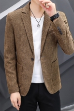 2023春季新款纯色西服男宽松外套男士上衣单件中年商务休闲小西装，男装西服，电商B212（原钱塘6029）