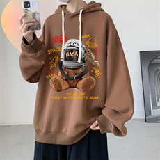 连帽卫衣男大码运动服帽衫外套WY2281-P35加绒款-P40，男装卫衣，电商A040