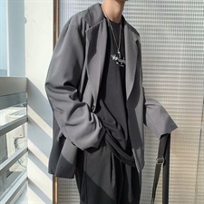 ins痞帅西服男休闲外套炸街学院风盐系西装潮流韩版宽松X403-P60，男装西服套装，星座1008-2