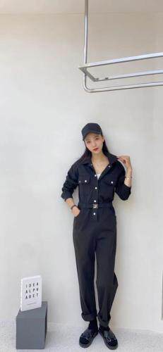 秋装新款连体裤，女装连体裤，吸引力