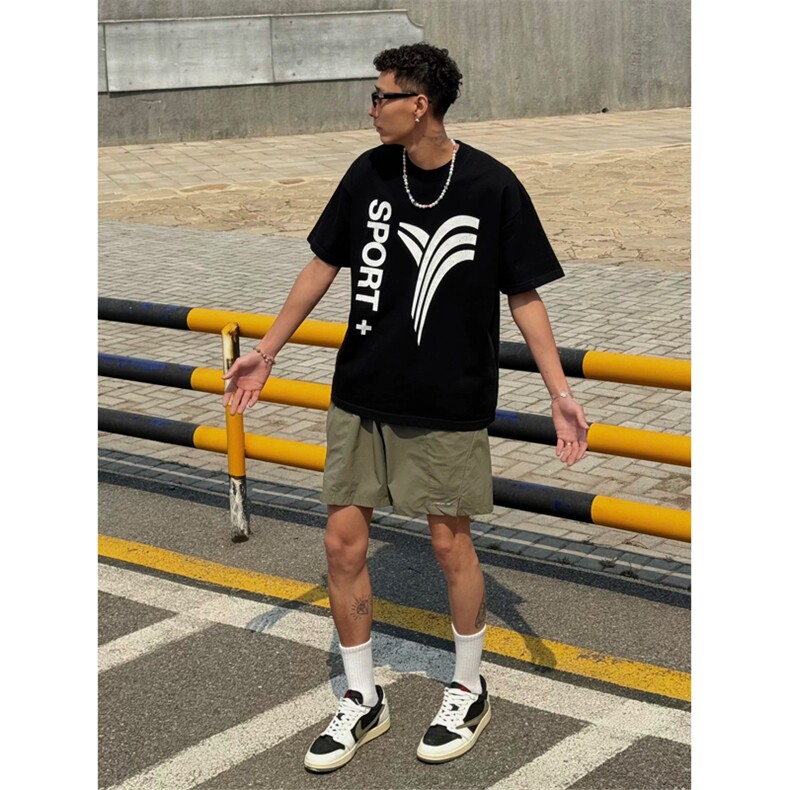 网图有货夏季纯色运动休闲五分侧开衩速干宽松短裤男A692-P28,男装牛仔裤,星座1505