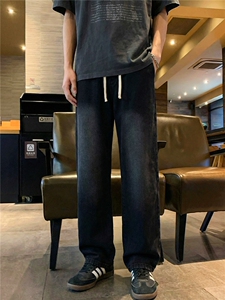 TP28美式潮流高街2026新款秋冬装宽松直筒牛仔裤男款休闲图片
