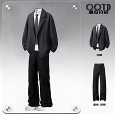 西装95%涤纶5%氨纶M-5XL大码XF78183P85控139西裤XK78151P45控68，男装西服套装，星座227-7