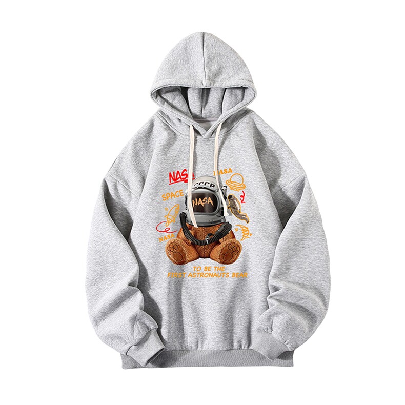 纯棉连帽卫衣男大码运动帽衫宽松薄白底WY2281-P35,男装卫衣,电商A040A