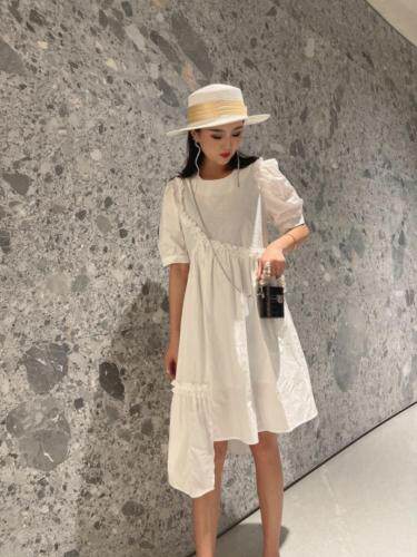 夏季新款韩版连衣裙，女装连衣裙，米壹