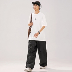 2024夏季新款男装日系潮牌印花圆领宽松短袖休闲T恤半袖T878-F40，男装T恤，电商A101（原外27）