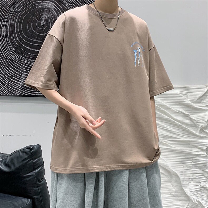 2025夏季原创设计印花港风休闲宽松T恤B266-DX02-P30,男装T恤,星座B257-1