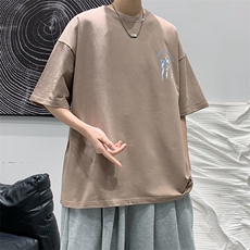 2025夏季原创设计印花港风休闲宽松T恤B266-DX02-P30，男装T恤，星座B257-1
