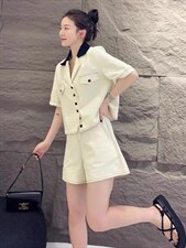 弹力牛仔套装，女装职业装，妤沫 Yumo(4F)