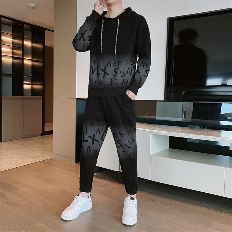 秋季套装男潮流两件套TZ771-P70,男装休闲套装,星座210-3
