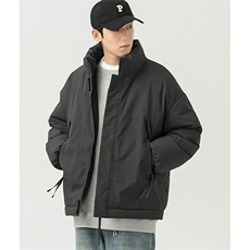 现货美式高街休闲夹克冬季立领纯色三防户外工装加厚棉服外套，男装夹克，电商A486