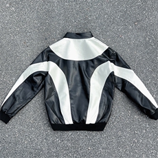 现货新款港风街景自拍风情侣男士PU皮衣皮夹克外套M9914-P88控158，男装夹克，电商A021