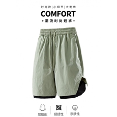 现货夏季工装短裤男ins潮牌休闲百搭潮流痞帅五分裤D02517-P43，男装休闲裤，星座308B-2