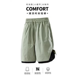 现货 夏季工装短裤男ins潮牌休闲百搭潮流痞帅五分裤D02517-P43图片