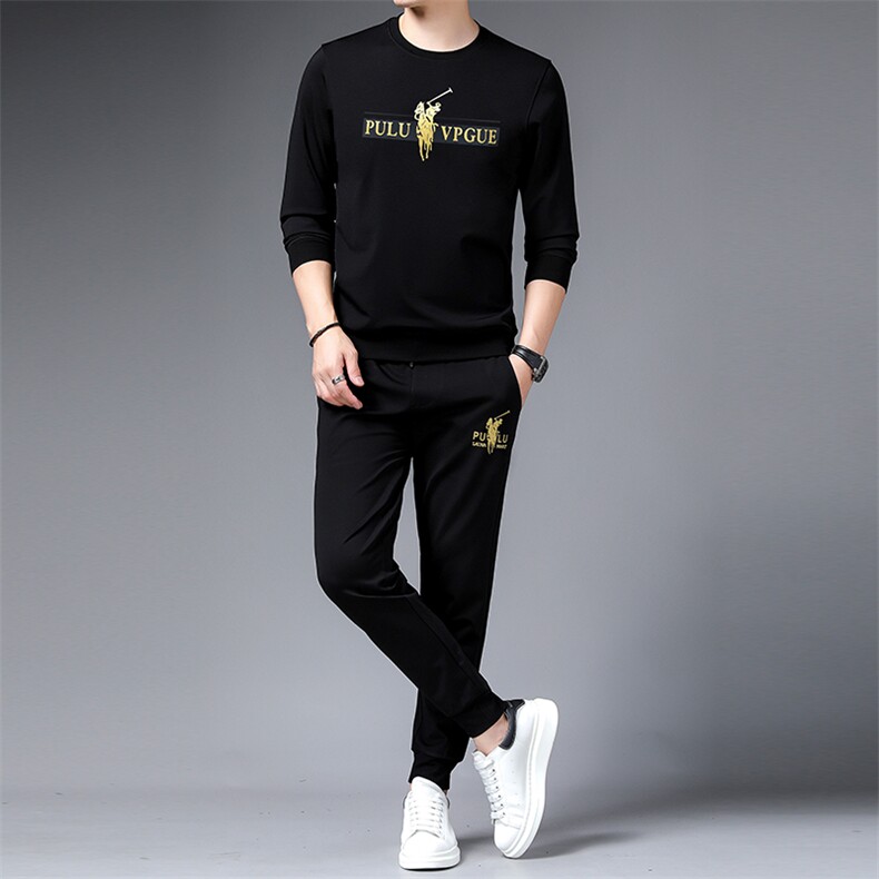 SA9612-2钱塘2020-2时尚休闲帅气潮流中青年男士卫衣套装P137,男装休闲套装,钱塘207-2