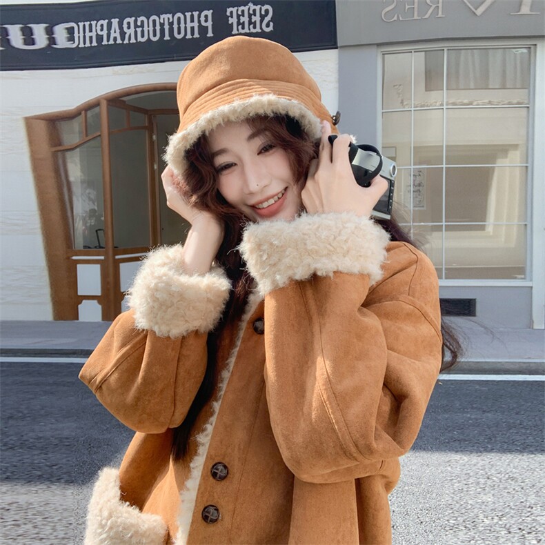 2025冬季皮毛一体外套6868---P235--K338送帽子包,女装皮草,2C253