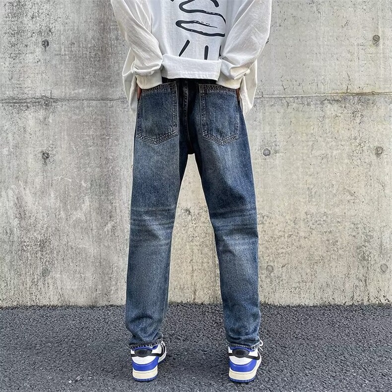 美式牛仔裤男春秋新款休闲直筒裤NB33P45,男装牛仔裤,星座1116-2