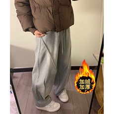 男士裤子秋季加绒拼接休闲裤潮流百搭直筒裤复古做旧卫裤KC3105，男装休闲裤，星座1116A（原606A-3）