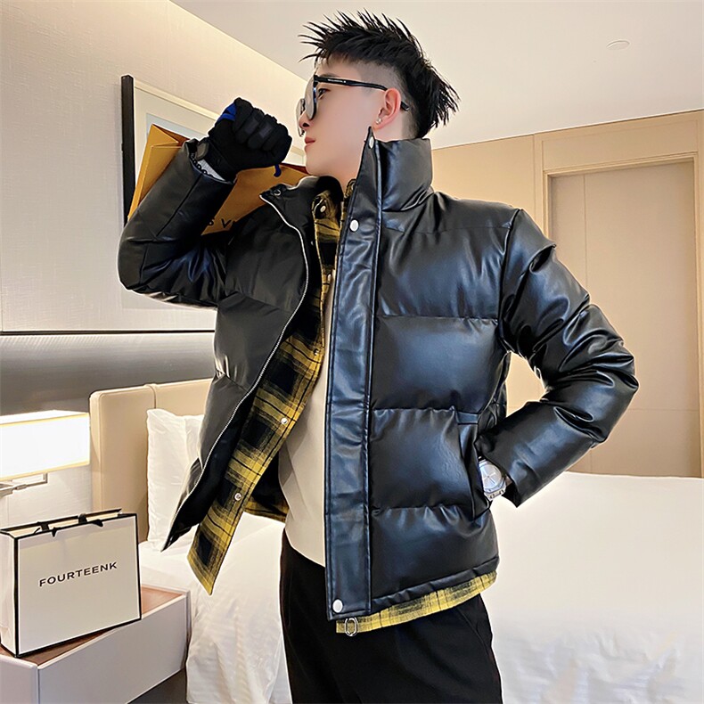 AY89/特P138控178冬季社会小伙假两件工装百搭拼接棉衣男黑首1,男装棉衣,星座305B-1