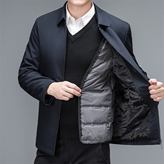 冬季商务休闲羽绒服男装中年可脱卸内胆连帽厚款外套YY22888-P195，男装羽绒服，星座1105-3