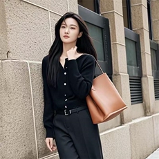 澳毛开衫，针型12针，女装针织衫/毛衣，米咔羊绒