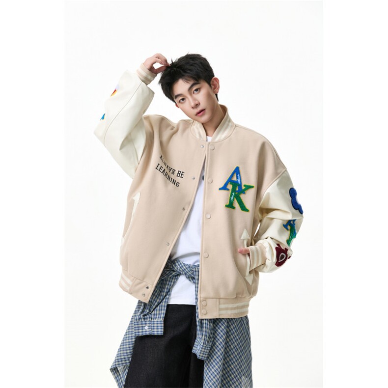 新款撞色毛巾绣棒球服WT2533-特P90-控168，女装职业装，星座609