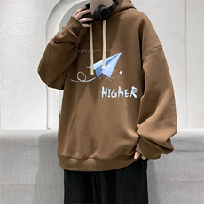 纯棉连帽卫衣男大码运动帽衫宽松薄WY2270-P35，男装卫衣，电商A040