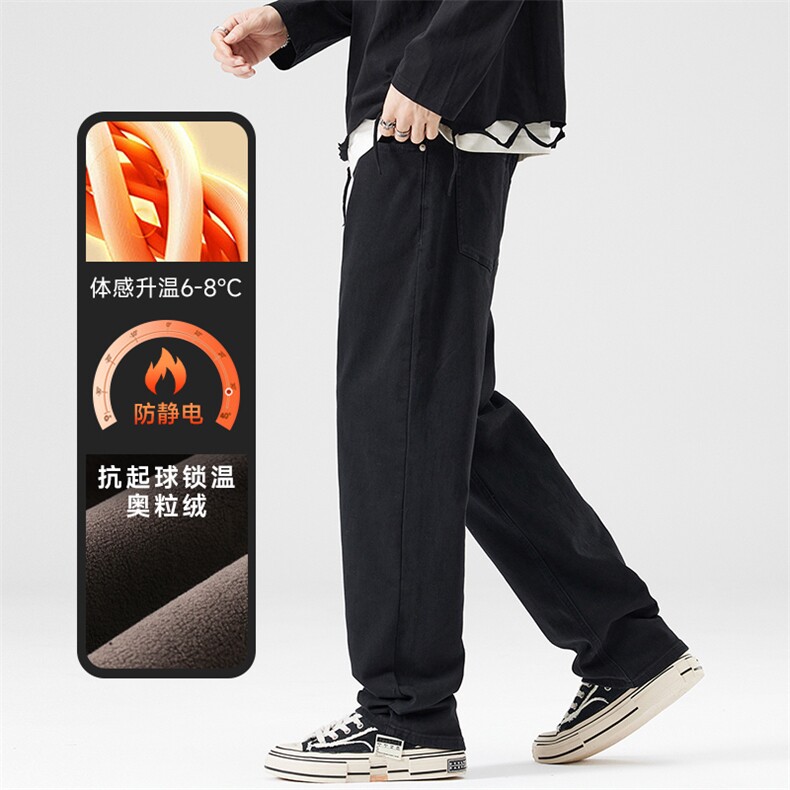 A178-1DY30AP85秋冬季加绒美式休闲牛仔裤,男装牛仔裤,电商A178-1