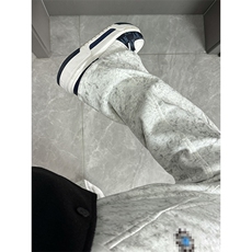 春装高品质扎染刺绣工艺弯刀卫裤男重磅复古垂感休闲运动裤阔腿裤，男装休闲裤，电商A486