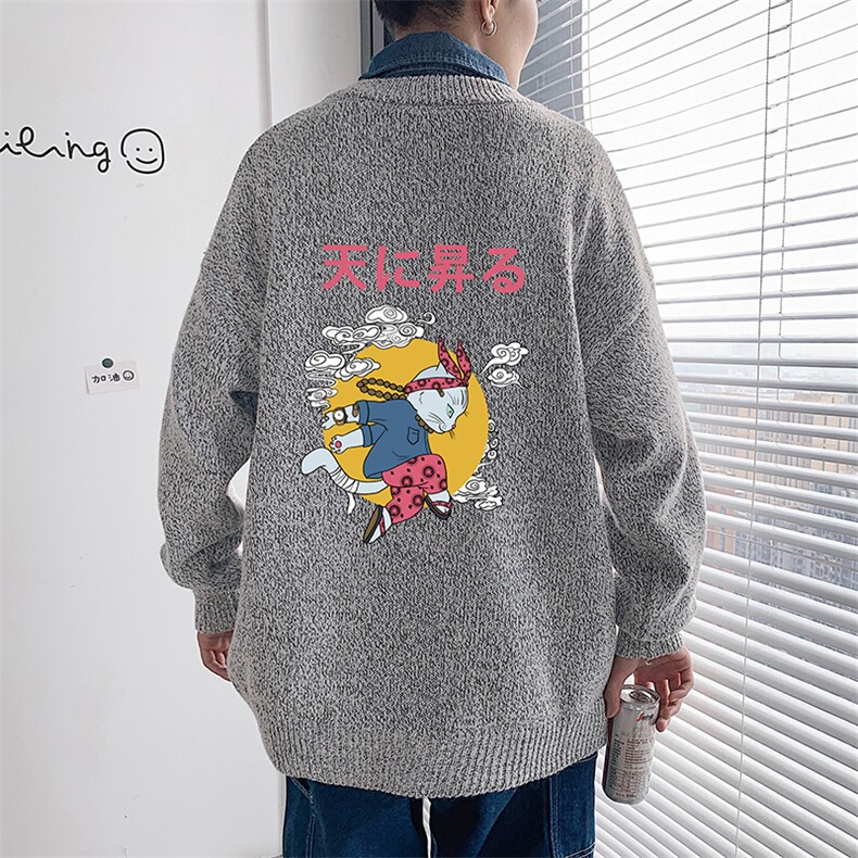 M19012-P45 加绒款-P65 加厚加绒毛衣男大码毛线衣男针织衫男线衫图片