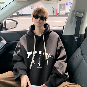 连帽卫衣男大码胖子帽衫大号运动服WY2449-P35图片