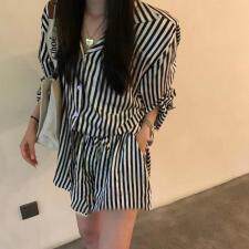 秋季新款条纹衬衫套装，女装衬衫，AT(2F)